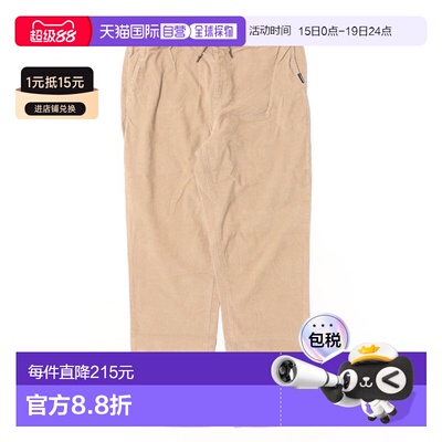 日本直邮Quiksilver 男士 全棉灯芯绒卫裤休闲裤 EQYNP03315