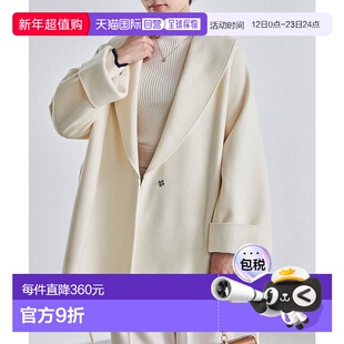 日本直邮RANAN 羊毛质感大翻领长袍式大衣 [R05096EW013970]外套