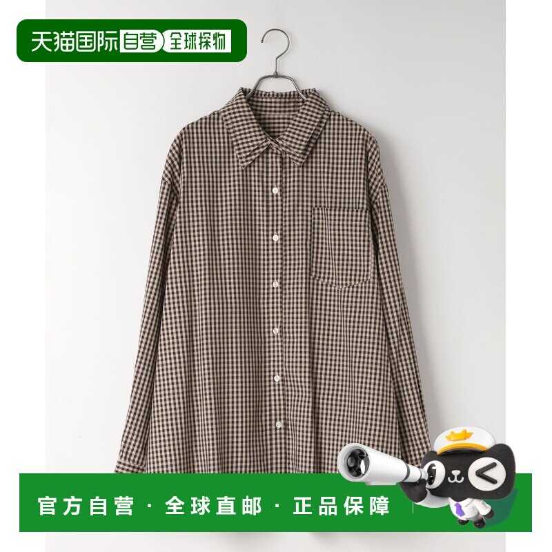 1h可退 日本直邮LOWRYS FARM 女装 宽松 两层领设计 大版型条纹格