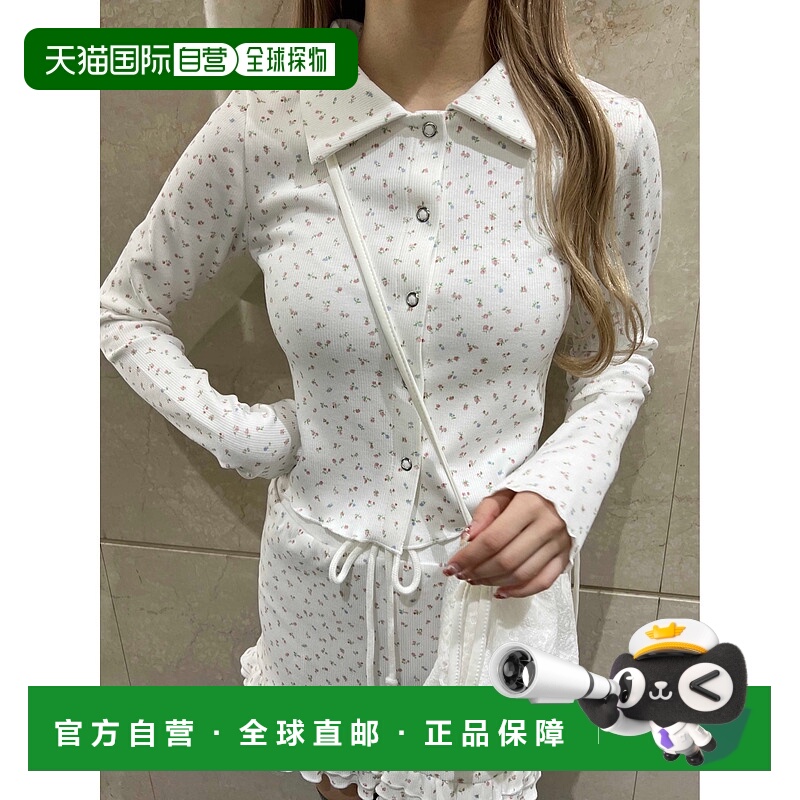 1h可退 日本直邮PHILLY女士小花图案短款开衫 PWC25SS041新款