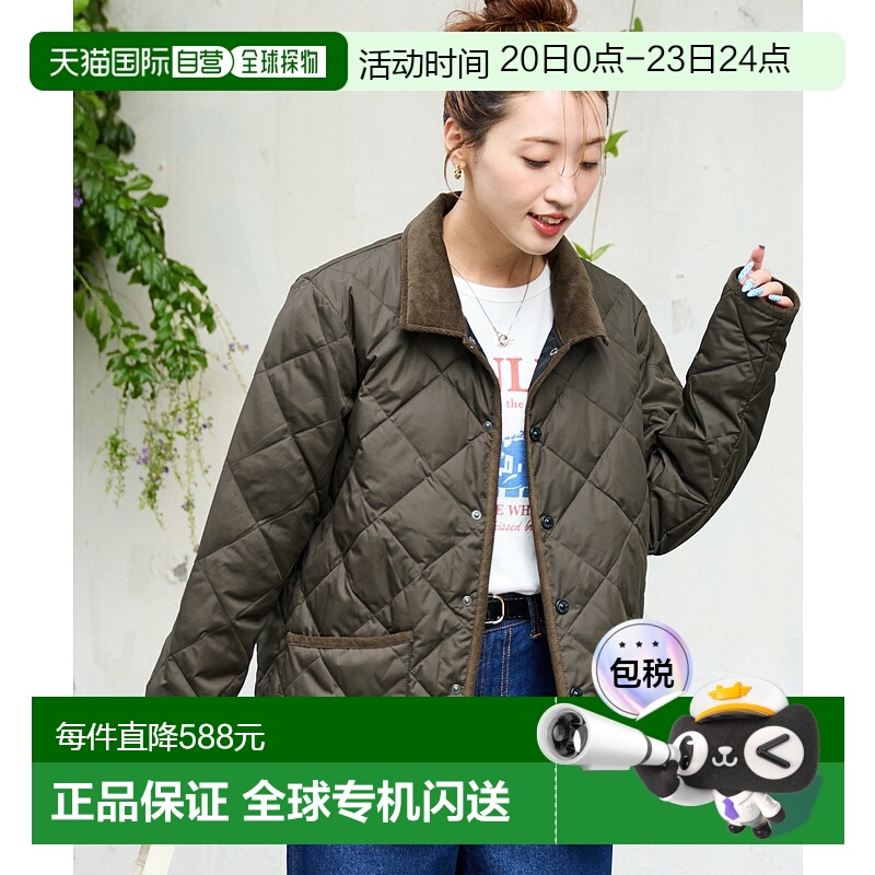 1h可退 日本直邮TAION 女士 800FP高质羽绒 内胆式派克棉服 半拉