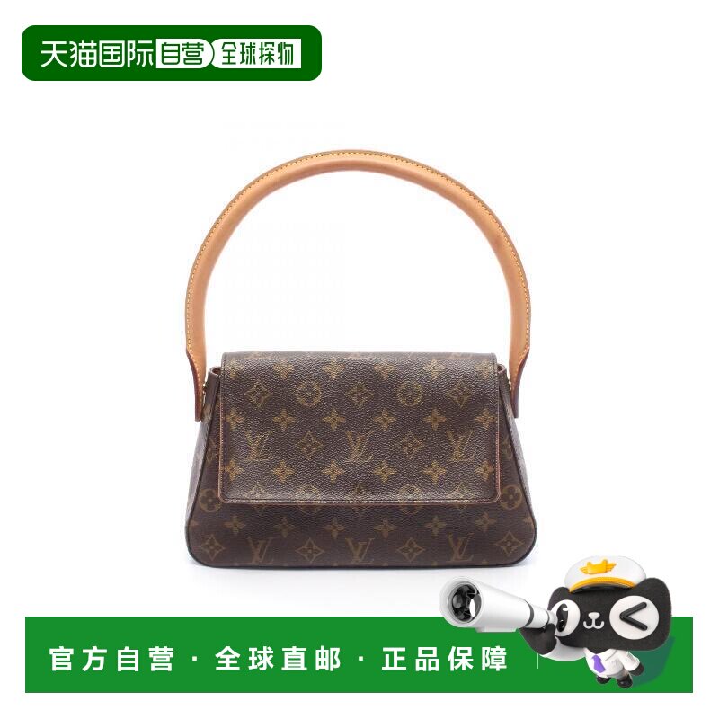 日本直邮中古LV路易威登女包A级95新mini Looping迷你名媛包手提