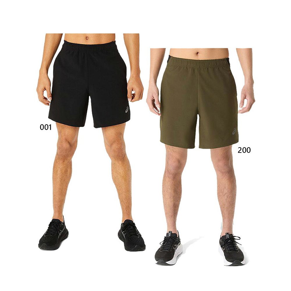 日本直邮ASICS 男士多口袋7英寸短裤慢跑马拉松跑步服下装 2011D1