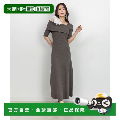 日本直邮RANDA Flower Collection 单肩丝带针织连衣裙 RA041EW01