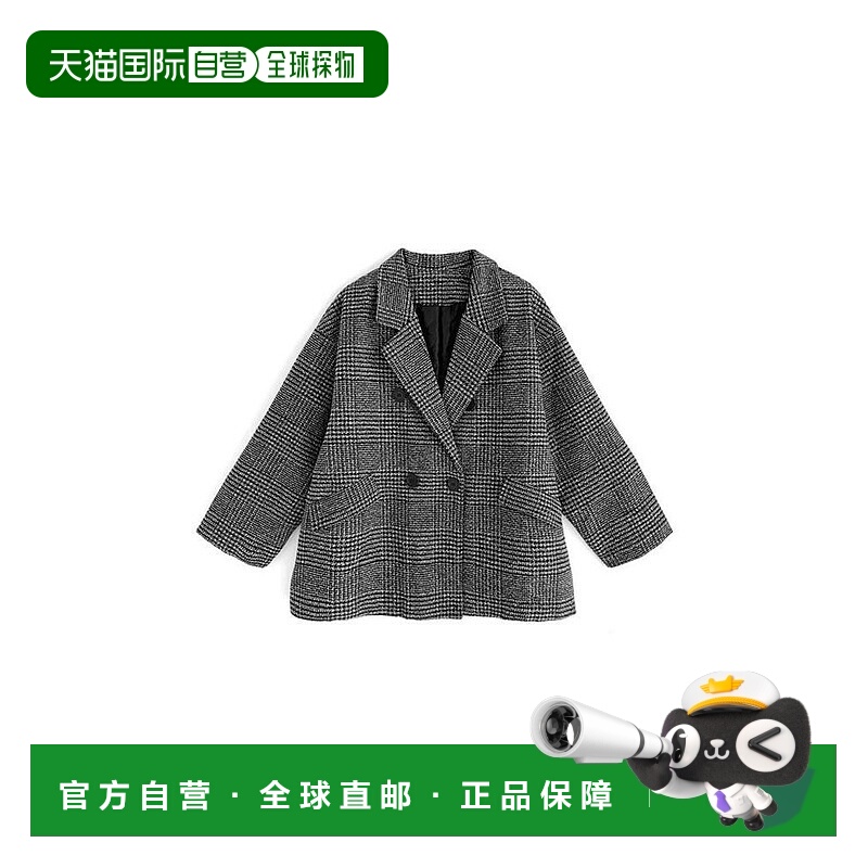 日本直邮日潮 GRL 格纹粗花呢夹克 at2131 韩系早秋氛围感穿搭