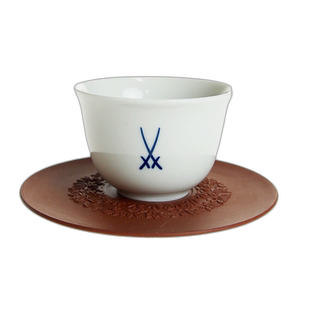 日本直邮Meissen 迈森 迈森标志 杯碟穹顶 85755陶瓷杯子标记
