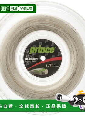 日本直邮Prince 合成肠线 DF17 白色 200M 卷轴网球肠线橡胶 7J50