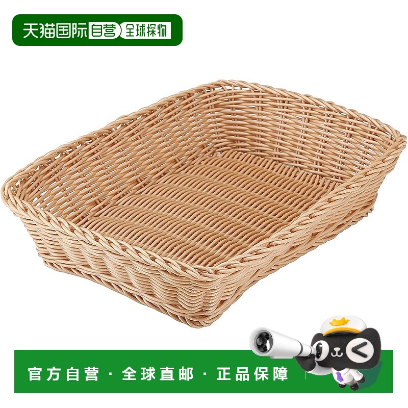 【日本直邮】CB 日本收纳篮 长方形 L [可洗篮子 Lund] 焦糖色 Qu