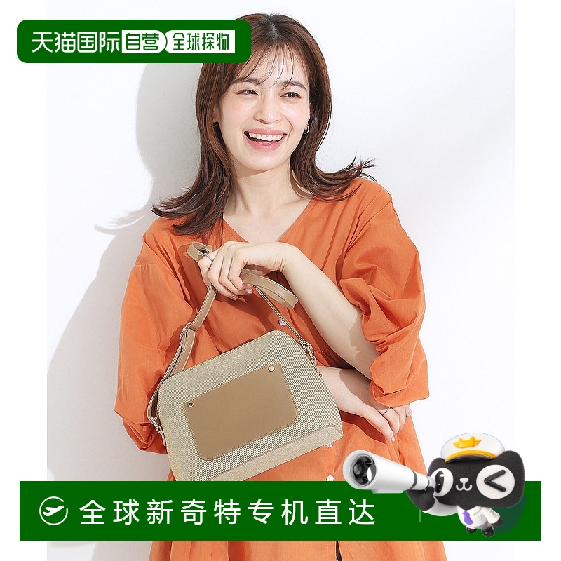 1h可退 日本直邮SHOO・LA・RUE 女士仿帆布风合成皮革斜挎包 轻便单