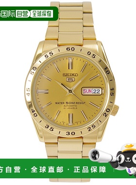 日本直邮 SEIKO 5 手表 Overseas 型号 自动上链 金色SNKE06K1 男