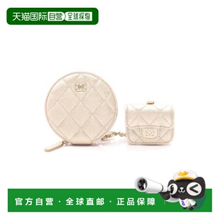 日本直邮中古Chanel香奈儿女A级95新coin purse零钱包羊皮零钱包