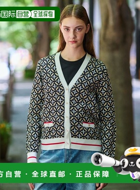 1h可退 日本直邮DRESSTERIOR 女装原创提花V领开衫 宽松舒适全棉