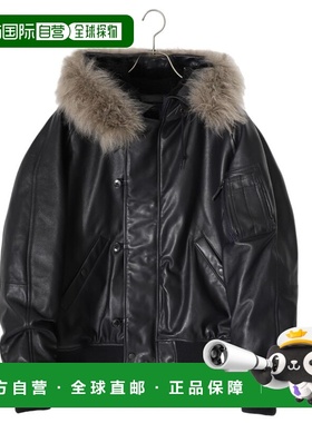 1h可退 日本直邮COMOLI 男女同款 N-2A款羊皮飞行夹克 Y0304002