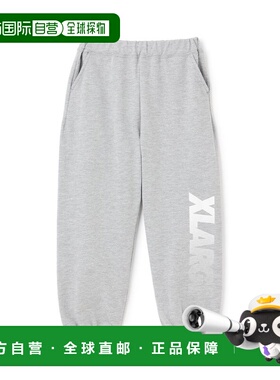 1h可退 日本直邮XLARGE KIDS 儿童全棉宽松运动裤 半透明渐变logo