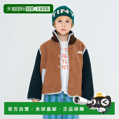 日本直邮TINYCOTTONS 2026AW Color Block Sherpa Jacket 儿童抓