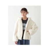 WORK儿童宽松防风仿毛绒外套半拉链连帽衫 1h可退 日本直邮GLOBAL