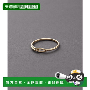 1h可退 日本直邮COCOSHNIK 女士K10金纤细双钩戒指 7676125399990