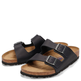 日本直邮BIRKENSTOCK 亚利桑那凉鞋男式女式软鞋床常规宽度窄油皮