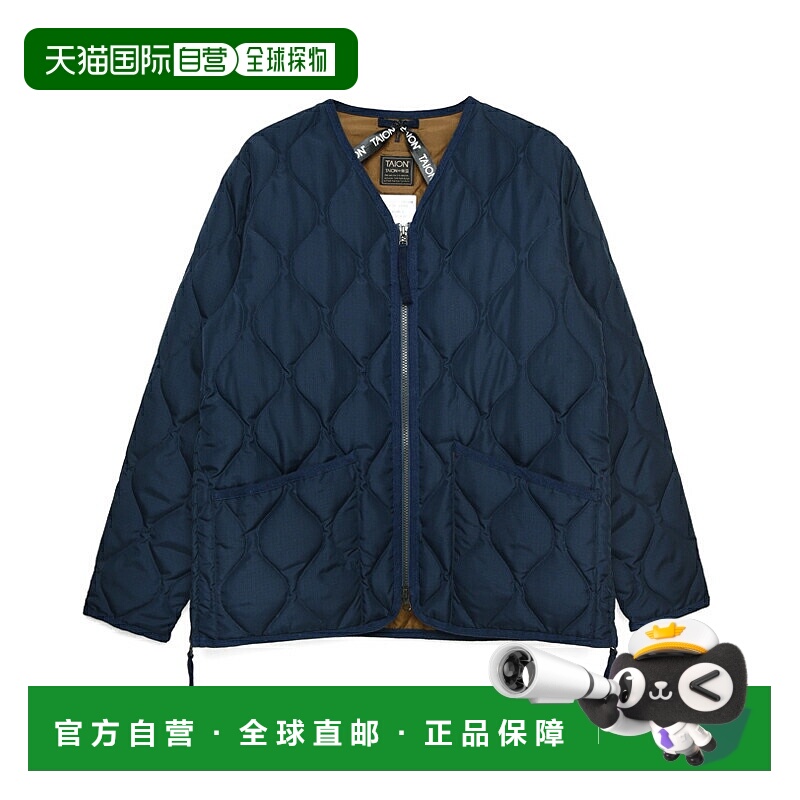日本直邮TAION V 领拉链羽绒服 TAION-101ZML-1