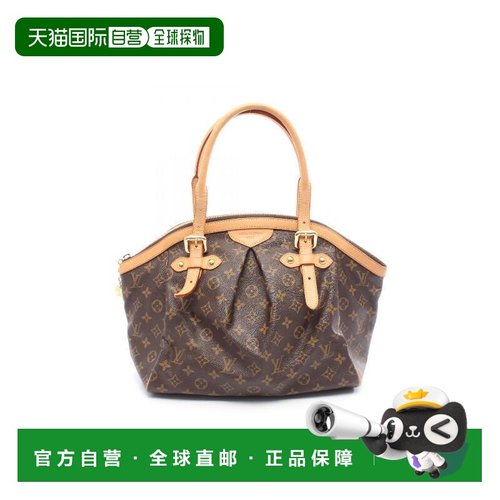 日本直邮中古LV路易威登女包B级9新Tivoli饺子包涂层/防水帆布手