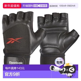 日本直邮Reebok Fitness 举重手套 M码 [RAGB-15614] 黑色