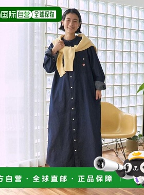 1h可退 日本直邮RED KAP 女装 联名限定 天丝丹宁 无领衬衫连衣裙