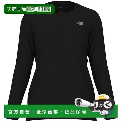 日本直邮New Balance Sport Essentials 长袖T恤 WT41225-BK 田径