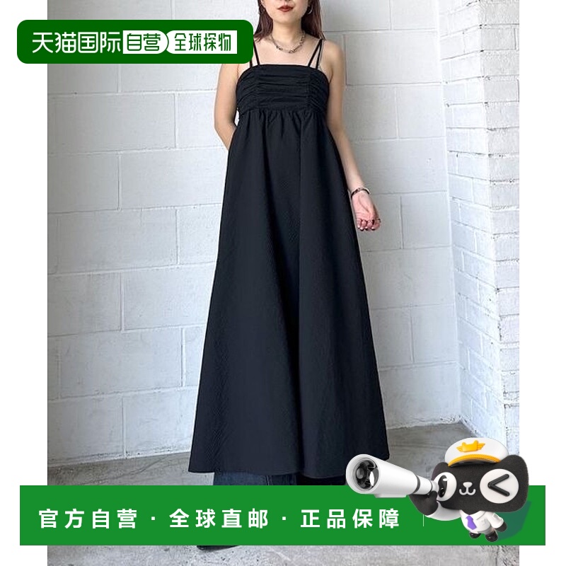 1h可退 日本直邮PAGEBOY 女士褶皱吊带连衣裙 497995新款
