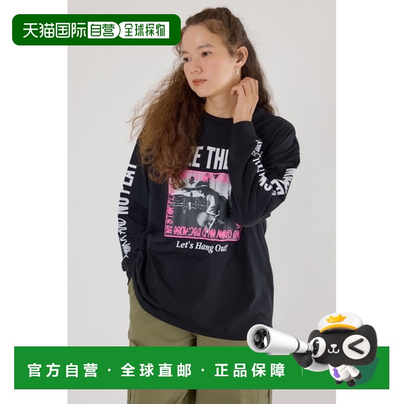 1h可退 日本直邮SEIZE THE DAY 女士秋冬长袖T恤 街头风图形印花