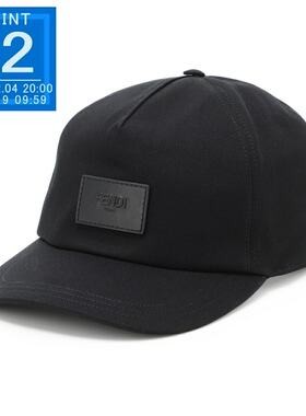 日本直邮Fendi FENDI 棒球帽 黑色 男士 fxq768 aybe f0qa1