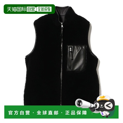 1h可退 日本直邮CINQUANTA 男士羊革双面穿轻便马甲 意大利进口皮