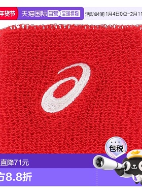 日本直邮ASICS-ASIC（儿童）初级腕带1PC 3034A093.600红色 腕带