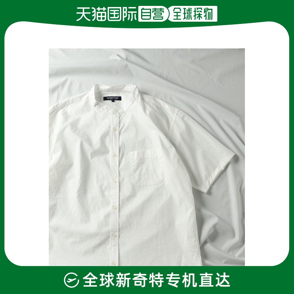 日本直邮UNION STATION 男士半袖衬衫 采用布罗德面料 舒适柔软