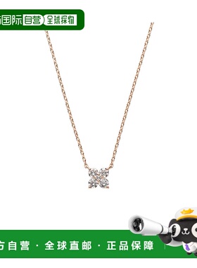 日潮跑腿Vendome K18PG 钻石小花项链 PinkGold 45cm AGAN630245D