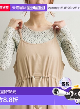 1h可退 日本直邮Crisp 女装小花柄宽松圆领T恤 半透明感设计 c1k3