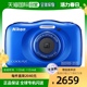 W100防水 蓝色 相机COOLPIX 日本直邮 尼康NIKON数码