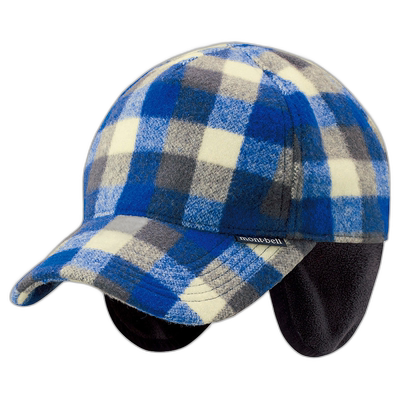 日潮跑腿Montbell蒙贝欧 男女款羊毛乡村帽子 S/M BL 1118231耳罩