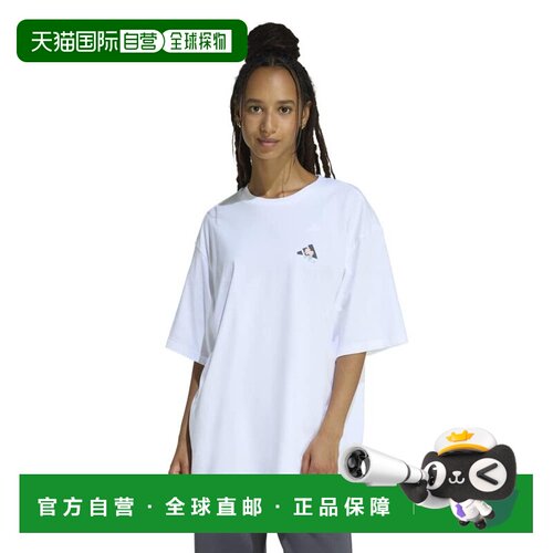 日本直邮adidas 阿迪达斯女士软侧大版印花T恤QD624KA5091