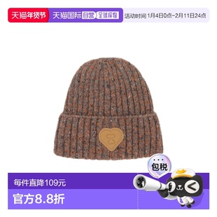 1h可退 日本直邮A BATHING APE 女装 绒面质感 俏皮徽章针织帽 CL