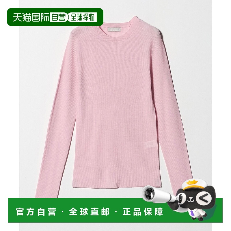 1h可退 日本直邮green label relaxing 女装 羊毛 透感修身螺纹圆