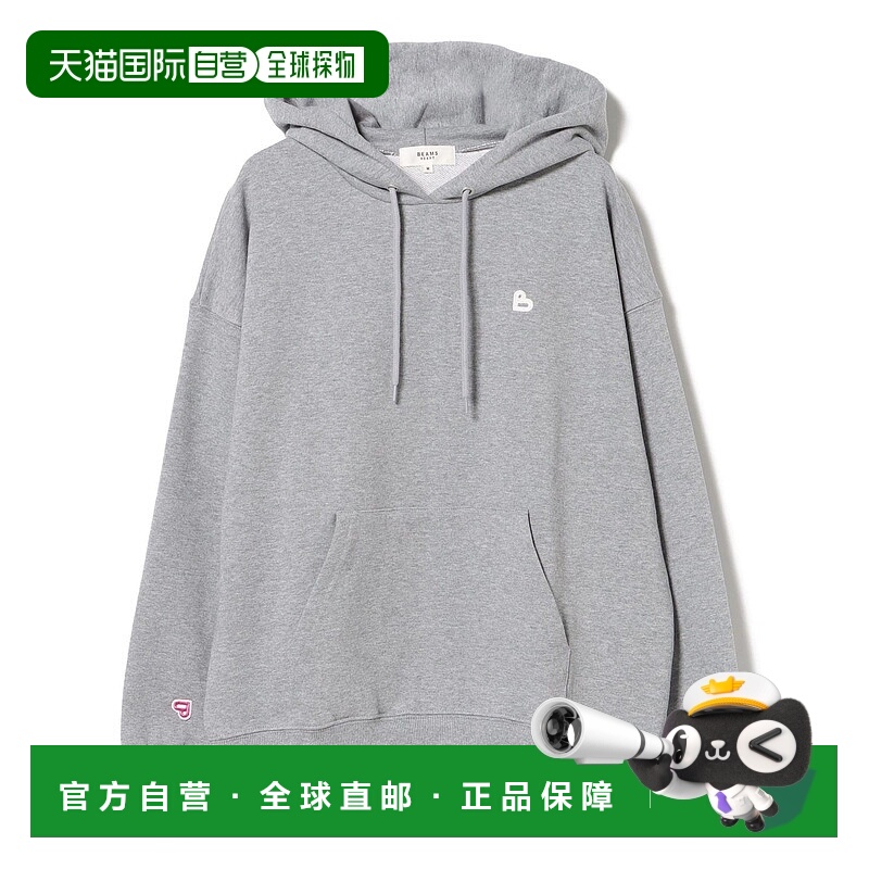 1h可退 日本直邮BEAMS HEART 女装 B-HEART罗格连帽卫衣 背后刺绣