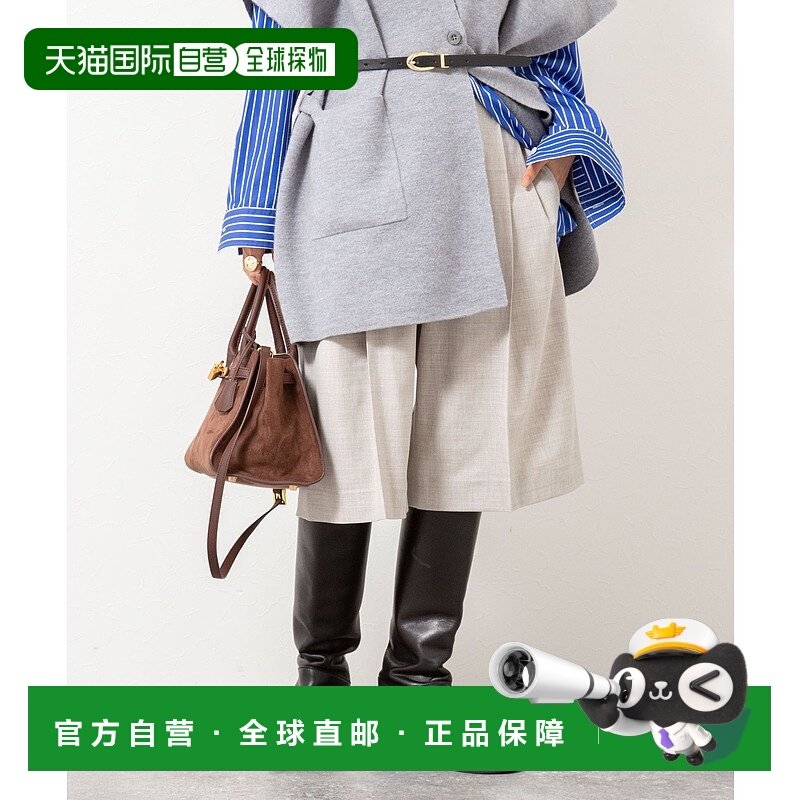 1h可退 日本直邮Rie Miller 女装高腰2褶宽松半身裤 弹力舒适 500,女装/女士精品,休闲裤,淘宝优惠券,粉丝福利购,淘宝优惠卷