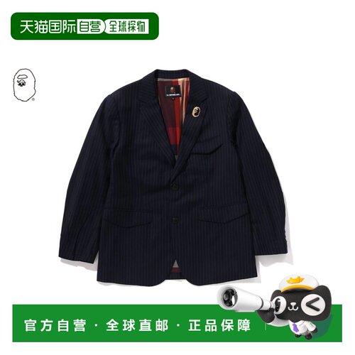 日本直邮A BATHING APE STRIPE BLAZER 条纹西装外套
