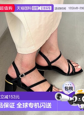 日本直邮Oriental Traffic 窄带金属线凉鞋 [41208 OR526BW002915