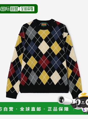 1h可退 日本直邮Bshop男装 宽松落肩设计 阿甘纹针织套头衫 BSB25