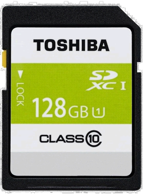 【日本直邮】TOSHIBA SDXC卡128GB Class10 UHS-I支持 SDAR40N128