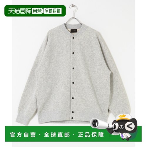 1h可退 日本直邮UR TECH男装宽松干爽卫衣卡其色半开襟针织衫 FE2