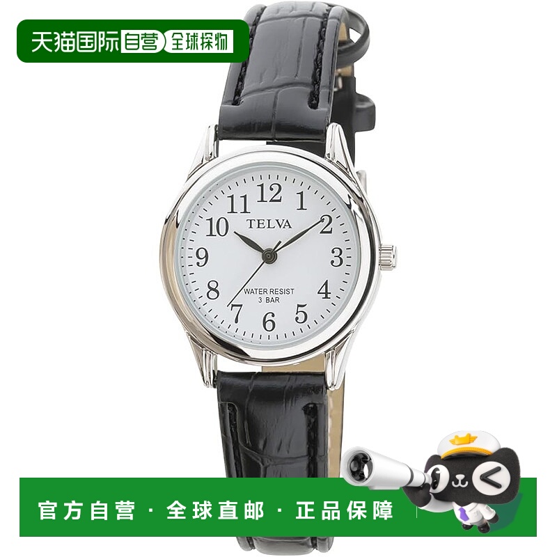 【日本直邮】CREPHA 女士防水指针手表 TE-AL146-BKS 黑色皮带