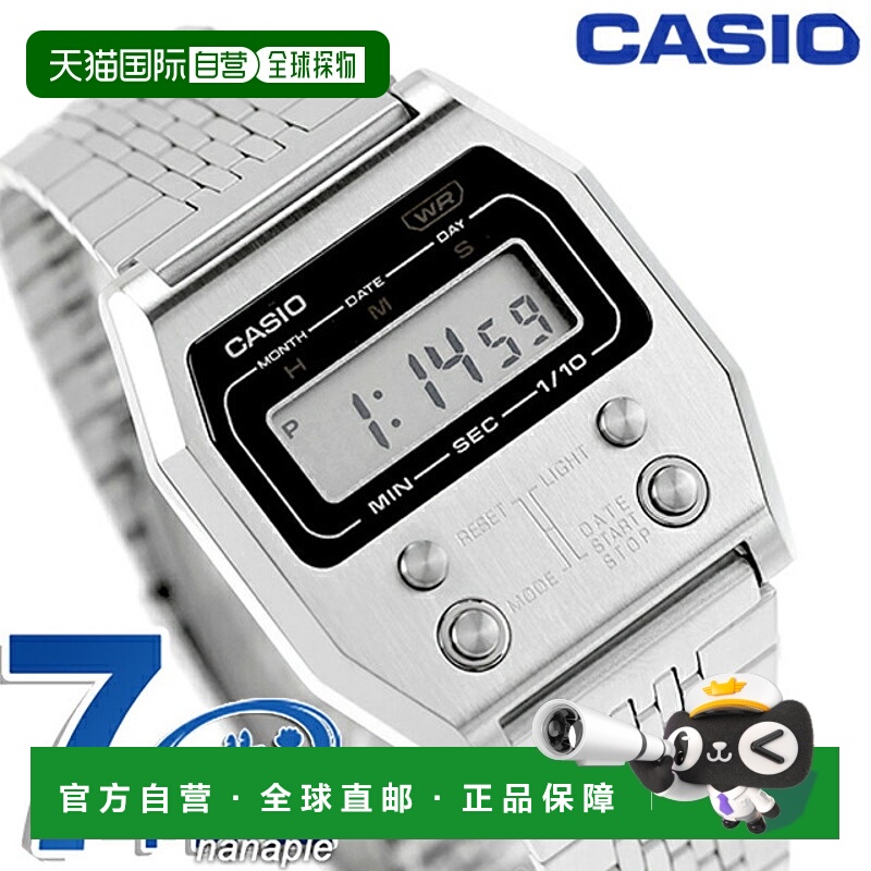 日本直邮卡西欧 A1100D-1 高级系列石英电池供电手表男女通用数字