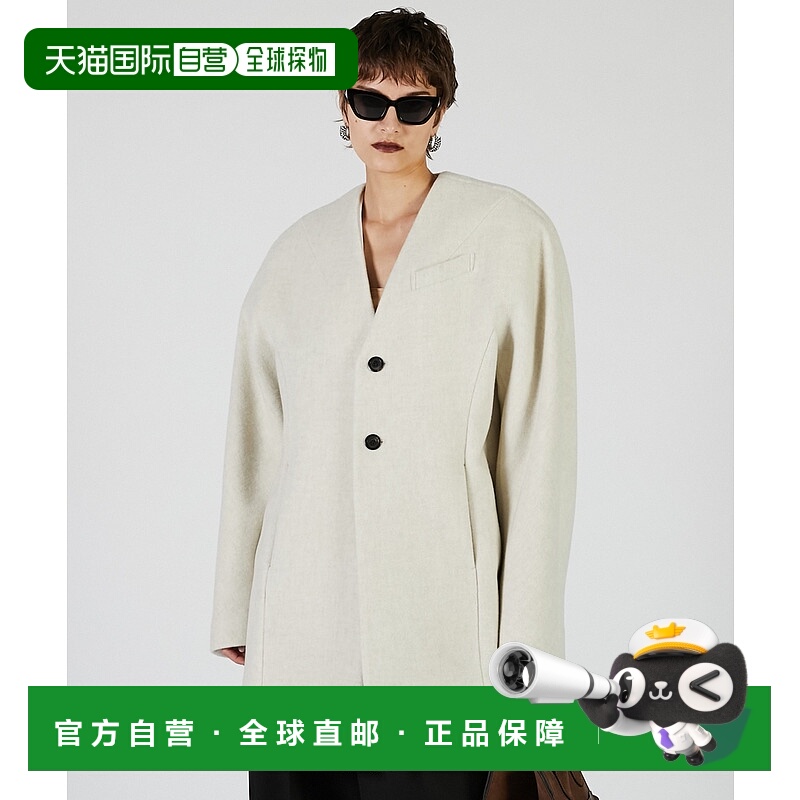 1h可退 日本直邮PRANK PROJECT 女装 落肩廓形羊毛大衣 秋冬外套